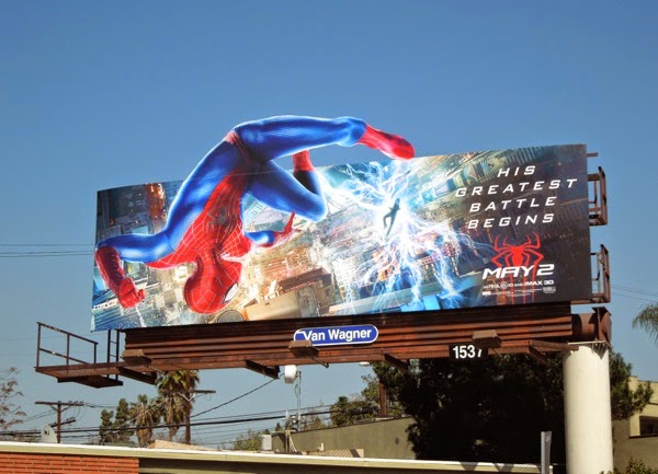 Amazing Spider-man 2 movie billboard