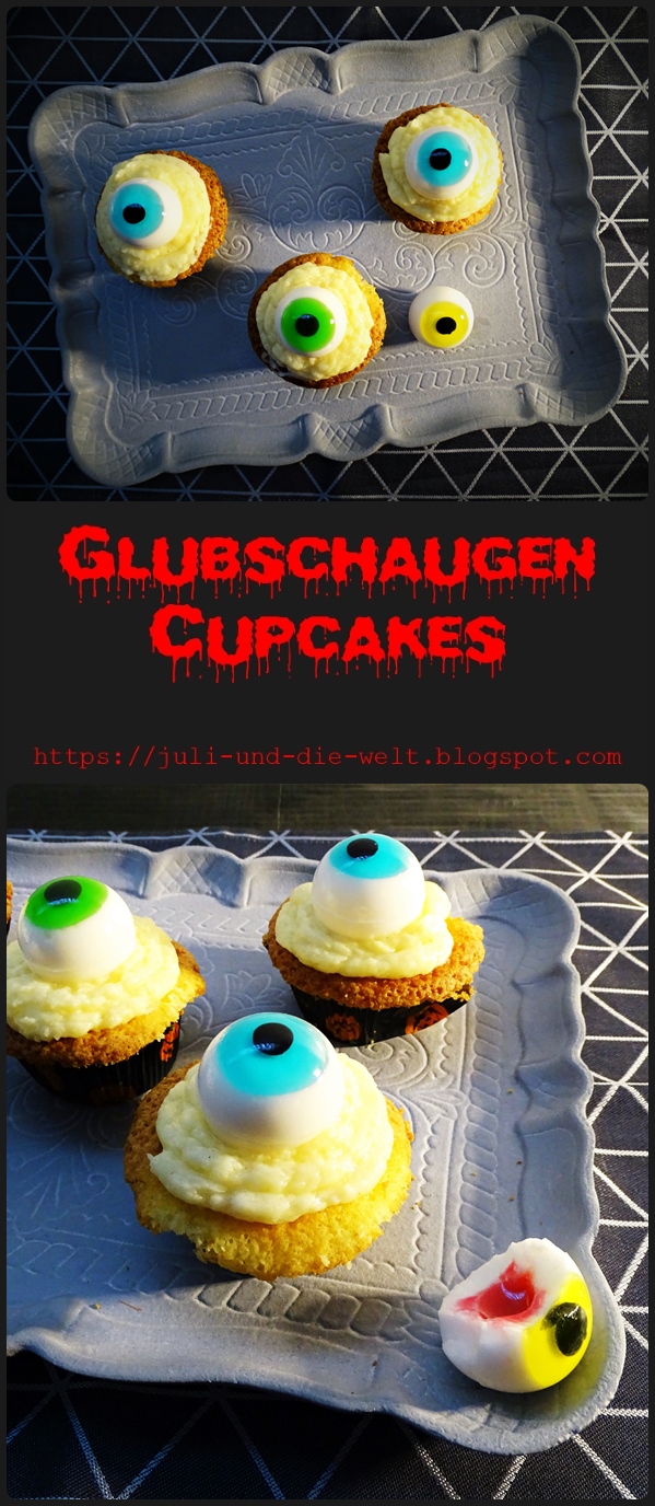 Glubschaugen Cupcakes für Halloween