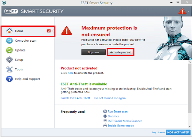 Eset Smart Security Activation Process
