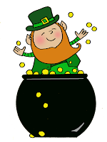 Leprechaun, pot of gold, gold, St Patty's day