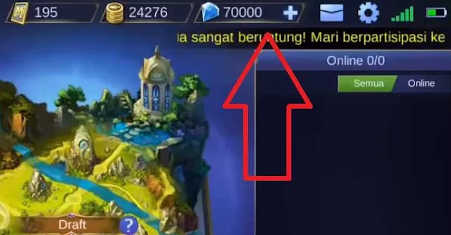 Script 70.000 Diamond Mobile Legends Gratis Patch Terbaru