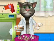 العاب تنظيف القط توم المتكلم talking tom