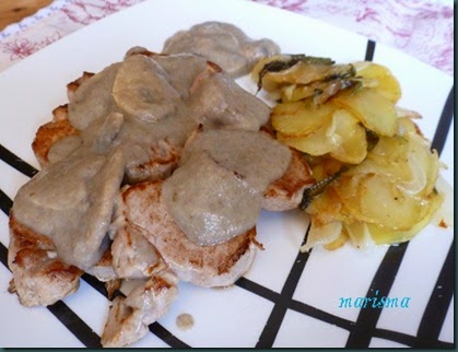 solomillo con salsa de champiñones racion copia