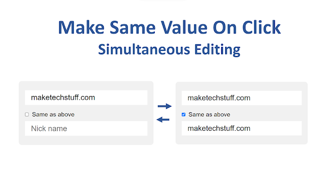 add same input value as other input field on click