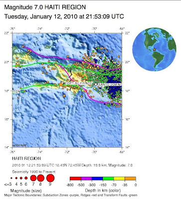 haiti earthquake world map. Tectonics Of Haiti Earthquake.