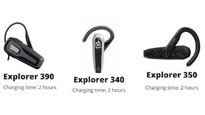 Explorer 390, 340 and 350 charging time