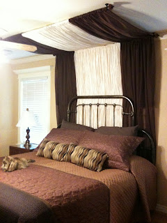 ... Around the House: Super Simple Bed Canopy & Wrought Iron Headboard