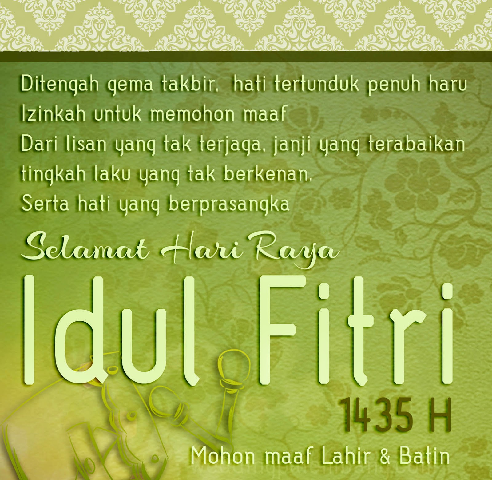 Raya Idul Fitri 2014 1435 Kata Ucapan Lebaran Hari Raya 