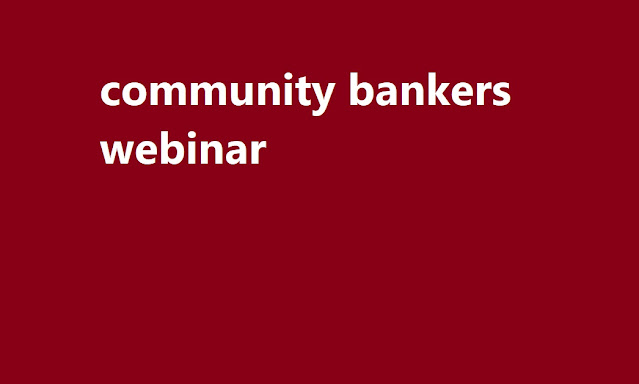 community bankers webinar