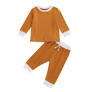 Knitted Orange Pajamas Set from Amazon