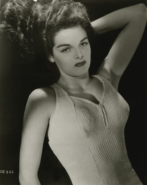 Fotografías de Jane Russell en el rodaje de El forajido - The Outlaw