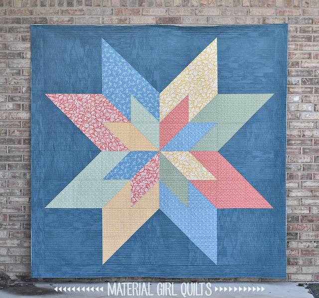 double star free quilt pattern