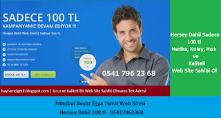 İstanbul Beyaz Eşya Tamir Web Sitesi  Herşey Dahil 100 tl 05417962368