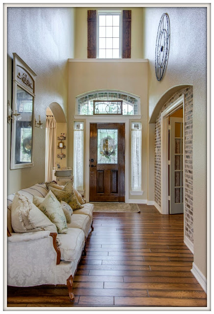 French Country Farmhouse Transformation-Foyer