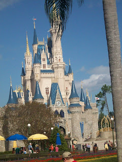 Cinderella Castle from Crystal Palace Magic Kingdom Disney World