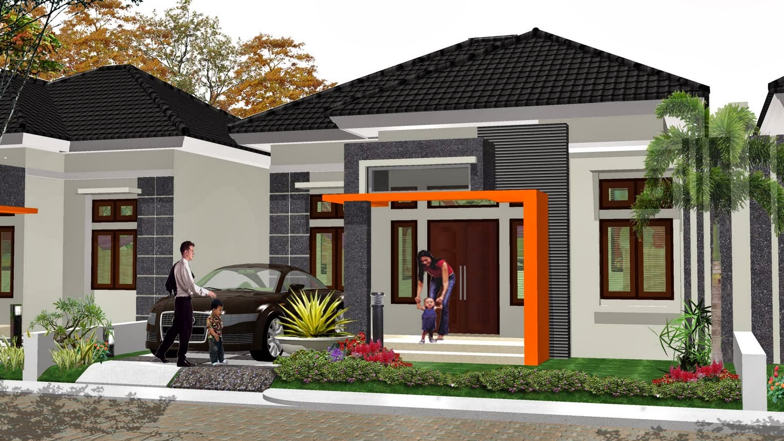 Desain Rumah  Kecil Minimalis  Type 21 Wallpaper Dinding