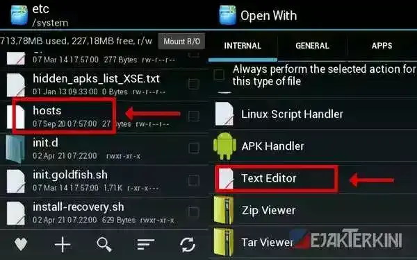 opsi text editor rootex