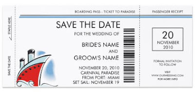 Cruise Ship Save the Date Invitations invitation