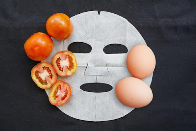 Mặt nạ cà chua + lòng trắng trứng