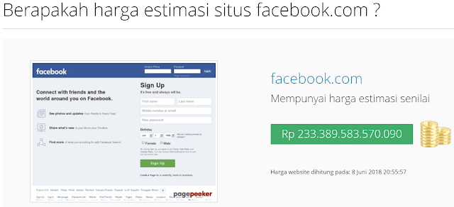 Harga Facebook