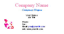 ms word business card