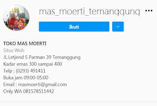 Toko Emas Moerti Temanggung