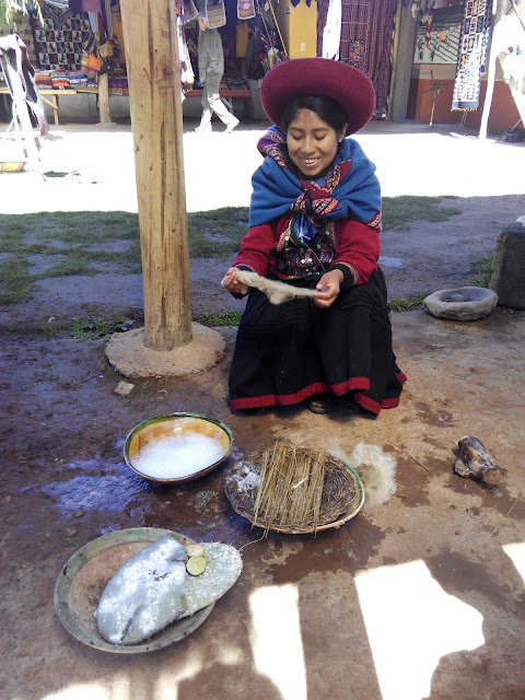 Tejidos en Chinchero