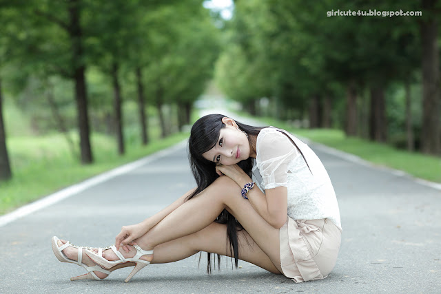 10 Cha Sun Hwa-Ruffle Mini Dress-very cute asian girl-girlcute4u.blogspot.com