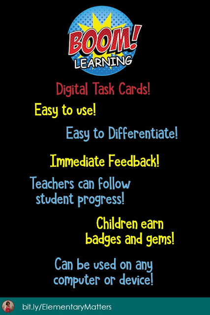 Have You Heard About Boom Digital Task Cards? They make learning fun for students and easier for teachers. If you haven't, here's a great chance to try them out!