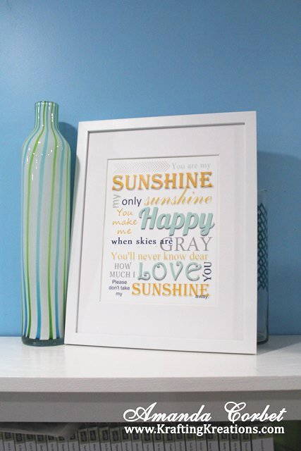 You are my Sunshine Printable