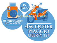 Logo Acqua Panna: Vinci 20 fotocamere e 1 scooter Piaggio