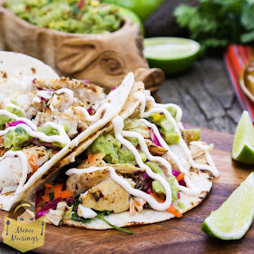 Mojito Lime Mahi Mahi Tacos with Citrus Dressed Southwestern Slaw @ menumusings.com