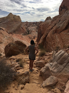 Nicole Schultheis overlooking a canyon