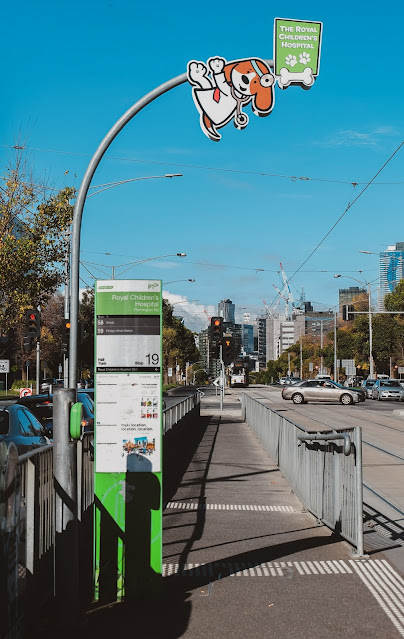 Melbourne's Royal Children Hospital Tram Stop | sillyandordinarygirl