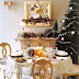 Elegant dining table for Christmas home decor 