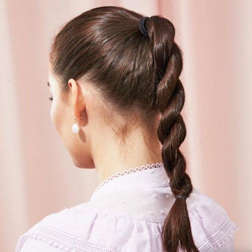 Tipos de trenzas fáciles: trenza cordón