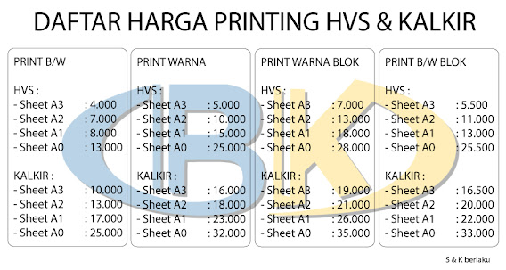 harga print termurah