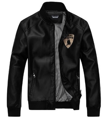 Gambar Jaket Kulit Bomber Lamborghini