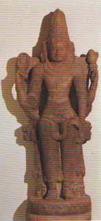 Brahma, the All-god or universal spirit of the Brahmanic age, from whom the Brahmin priestly caste derived their caste superiority. Chola sculpture from South India. Early eleventh century. British Museum, London. 