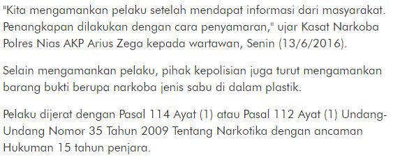 Mantap Berhasil Ditangkap, Pihak Kepolisian Karena Tertangkap Basah Menjual Sabu ke Petugas yang Menyamar, Dan kini tersangka (Rani) berhasil Diamankan - Commando