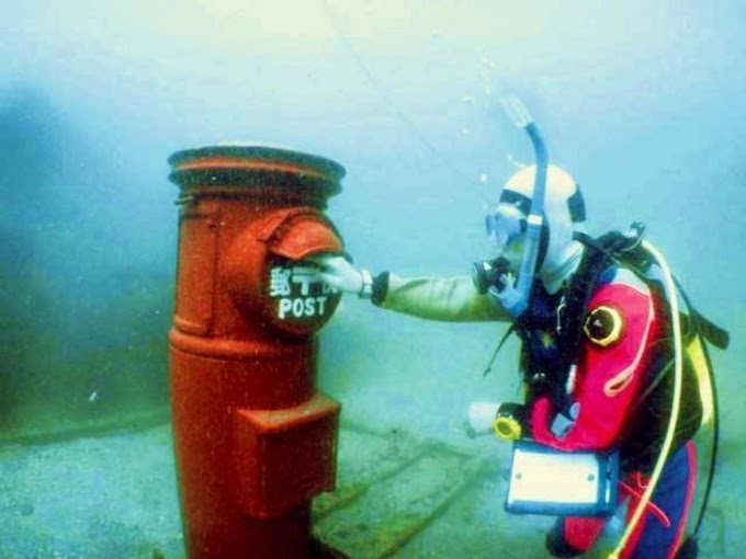 UNIK SEKALI KOTAK POS DI JEPANG  INI BERADA DI BAWAH LAUT 