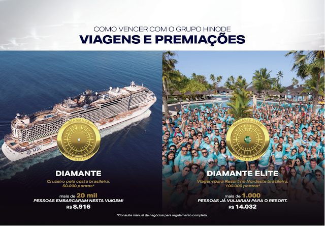 VIAGENS E PREMIAÇÕES - DIAMANTE & DIAMANTE ELITE