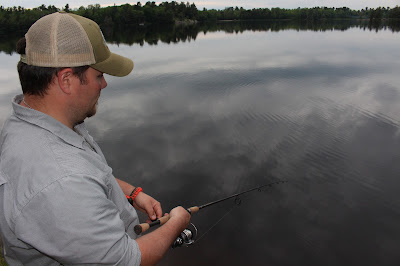 Scott fishing on the shore