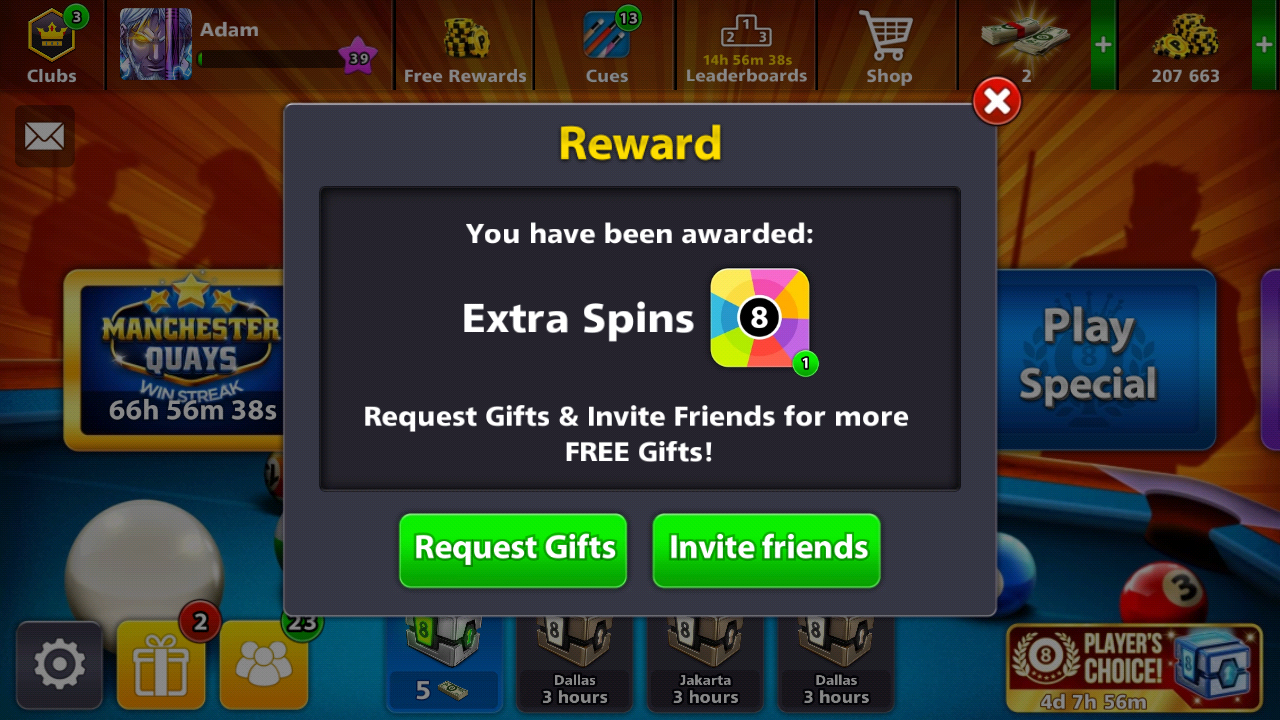 8 Ball Pool free Extra Spin reward Link - 8 Ball Pool free ... - 