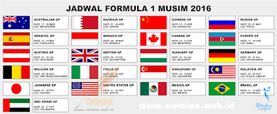 Jadwal F1 2016