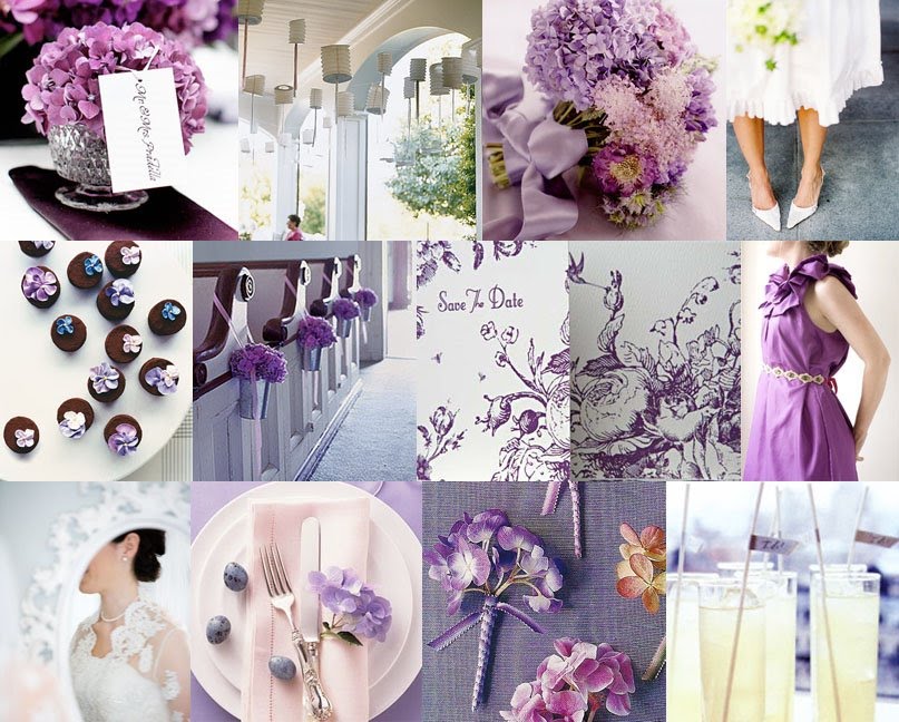 purple wedding color combinations
