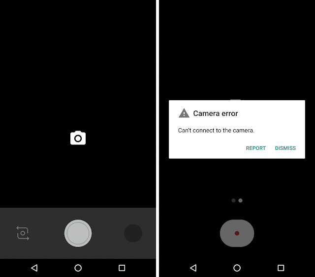 Can't Connect to Camera Error in Android