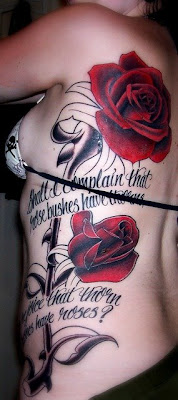 black Red Rose Tattoo