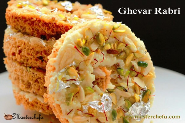 Ghevar Rabri Recipe