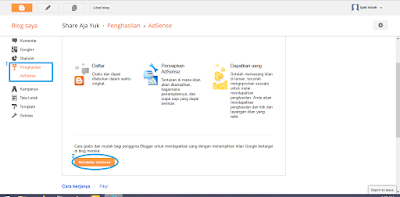 Cara Daftar Google AdSense Melalui Blog Dijamin Diterima 2016